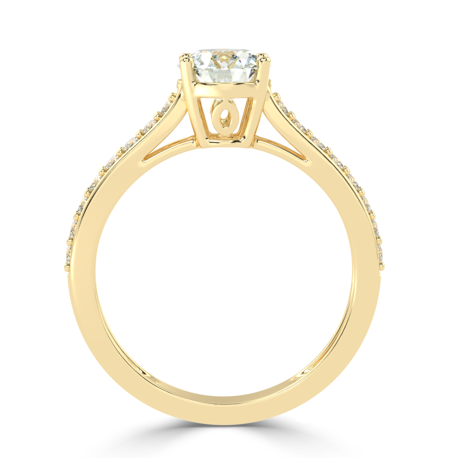 1.08Carat G Color VS1 Clarity Diamond Studded Natural Diamond Ring.